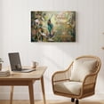 thumbnail image 4 of 1.5-Inch Thick Canvas Print Wall Art for Living Room, Bedroom, Office or Entryway – Decorative Wall Decor with Hummingbird Perched On Branch With Flowers -18 x 12x 1.5 in, 4 of 9