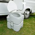thumbnail image 3 of Kohree 5.3 Gal 20L Portable Toilet with Washing Sprayer for Adults with Diagonal Enlargerd Bowl Seat and Phone Stand for RV Travel Camping Indoor & Outdoor, 3 of 16