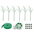 thumbnail image 1 of 2 estacas para plantas enrejadas, verdes, multiusos, giratorias 275 pulgadas 70cm, 1 of 8