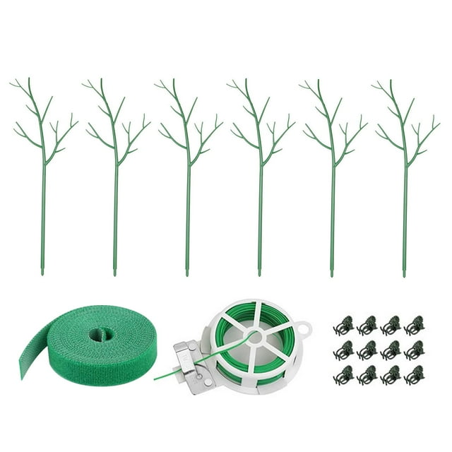 2 estacas para plantas enrejadas, verdes, multiusos, giratorias 275 pulgadas 70cm