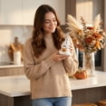 thumbnail image 5 of Ceramic Halloween Pumpkin Ghost Shape Squeeze Bottle, Holiday Kitchen Bathroom Decorative Dispenser Bottle 9.4*16.8cm, 5 of 6