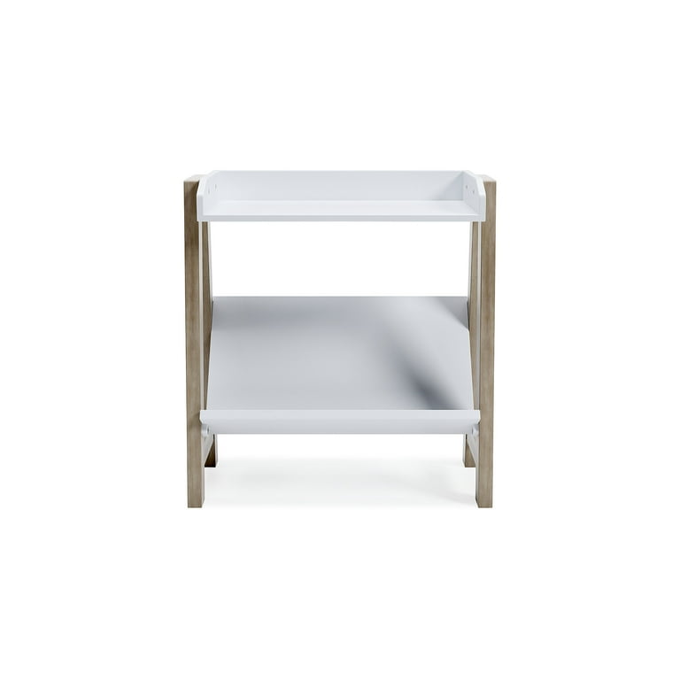 Blariden Bookcase - White/Tan Blariden Bookcase - White/Tan