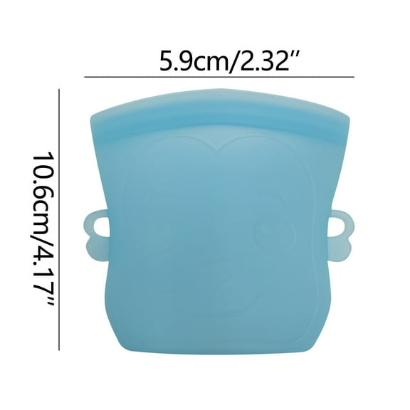 Zmeidao Silicone Storage Bag Children's Snack Sealed Bag Vegetable Fruit Milk Preservation Bag Heating Freezer Bag