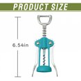 thumbnail image 6 of FACEGA Wine Opener Zinc Alloy Simple Wing Grip Corkscrew Wine Opener Locking Mechanism Wine Bottle Opener Blue, 6 of 7