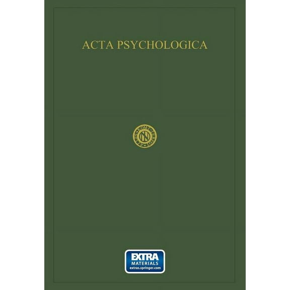 ACTA Psychologica: Volume III, (Paperback)