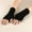 01 Black, variant on Awdenio Women's Skiing & Snowboarding Gloves, Women Winter Wrist Arm Warmer Solid Knitted Long Fingerless Gloves Mitten