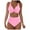 Z1-Pink, variant on vigerkar Women's Floral Print Bathing Suit Halter Tie Side Summer Swimsuit Bikinis Set (Dark Blue, XXL)