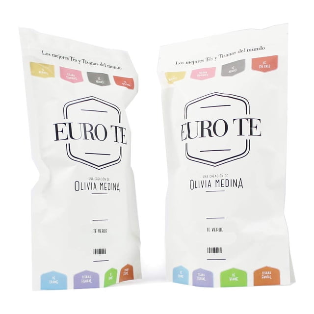 EURO TE Duo Pack de Tés Verdes Puros de Hoja Suelta: 100g Té Verde Japonés Sencha y 100g Té Verde Chino Temple of Heaven, Gourmet