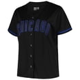 thumbnail image 2 of Women's Profile Black Chicago Cubs Plus Size Pop Fashion Jersey, 2 of 3