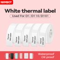 thumbnail image 2 of Thermal Self Adhesive Label Paper Roll White Waterproof 5 Rolls Compatible With D11 D110 D101 Printers, 2 of 4