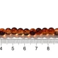thumbnail image 4 of Glass Beads Strands Round Two Tone Saddle Brown 6~6.5mm Hole: 1.2mm about 151pcs/strand 31.42 inch(79.8cm), 4 of 4