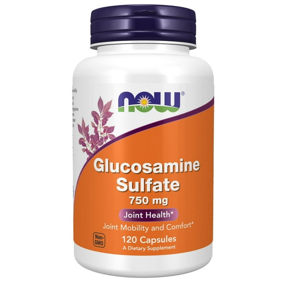 NOW Supplements, Glucosamine Sulfate 750 mg, 120 Veg Capsules