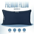 thumbnail image 2 of Utopia Bedding Bed Pillows – Queen Size, Set of 2 (Navy), Microfiber Sleep Pillows for All Sleeping Positions, 2 of 4