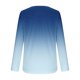 thumbnail image 5 of Neewe Women Tops Loose Fit Long Sleeve Round Neck Button T Shirts Business Casual Blouses Dressy Fall Fashion Work Clothes, 5 of 6