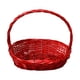 thumbnail image 2 of Cesta de pascua, canasta de picnic, decoración de fiesta, canasta de dulces, canasta tejida para favores de fiesta, decoraciones de pascua para niños rojo, 2 of 8