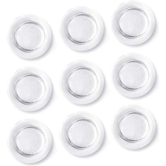 Magnets for Glass Whiteboard, Dry Erase Board, Bulletin Board, Refrigerator-Rare Earth Neodymium Magnet, Clear (9 Pack)