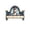 Blue, variant on House Shaped Hat Coat Hooks with 4 Hooks, Decorative Wall Mounted Key Holder for Entryway, Front Door, Hallway (Multi-Color, One Size)