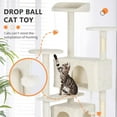 thumbnail image 6 of BestPet 62in Cat Tree Tower for Indoor Cats,Multi-Level Cat Furniture Activity Center with Cat Scratching Posts Stand House Cat Condo with Funny Toys for Kittens Pet Play House,Beige, 6 of 7