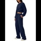 thumbnail image 2 of Conjunto de Chándal de 2 Piezas para Mujer: Sudadera Corta con Parte Delantera y Pantalón Deportivo de Pierna . Conjunto de Estar por Casa. Azul Marino M, 2 of 8