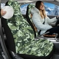 thumbnail image 2 of Uorisanigo Car Seat Cover for Cars SUV Trucks Universal Fit, 2-Pack Soft Comfy Vehicle Seat Protection Covers, Green Camouflage Auto Bucket Seats Covers, 2 of 7