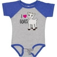thumbnail image 3 of Inktastic I Love Goats Cute Goat Boys or Girls Baby Bodysuit, 3 of 5
