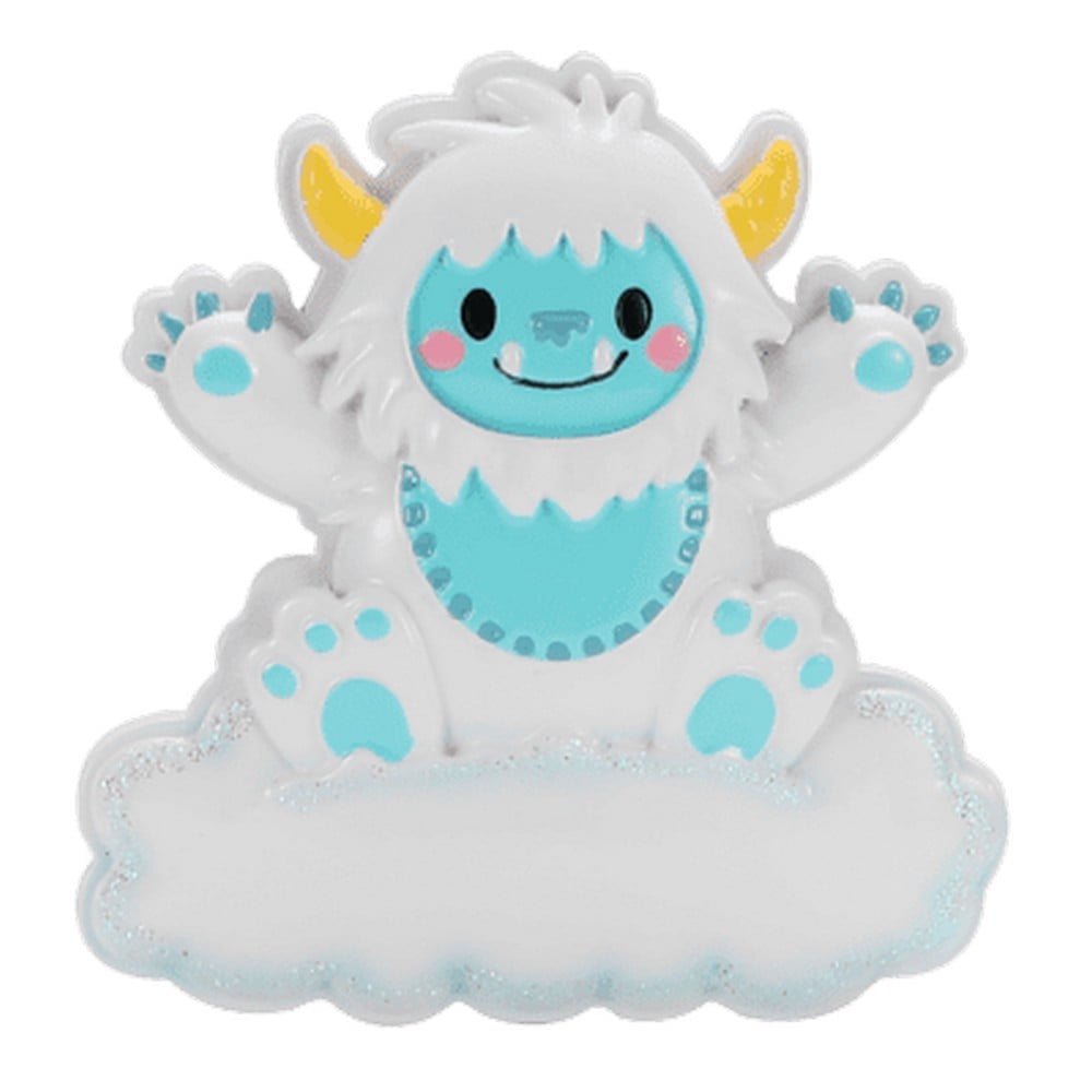 Polarx 3.25In Baby Abominable Snowman Blue, Polyresin, Boy First Christmas Or2489b