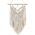 thumbnail image 1 of Colgante de pared de macramé LIUXGMXG Decoración boho Tapiz elegante de madera flotante 65 x 35cm, 1 of 3