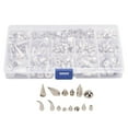 thumbnail image 1 of Rivet Kit,270Pcs 12 Styles Punk Leather Hardware Accessory Punk Rivet Kit Best in its Class, 1 of 14