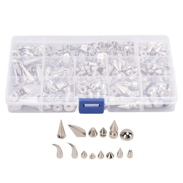 Rivet Kit,270Pcs 12 Styles Punk Leather Hardware Accessory Punk Rivet Kit Best in its Class