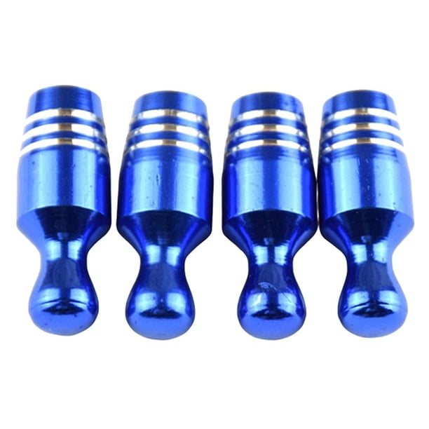 4 Piezas de Aleación Tapas de Válvula de Neumático perfecl Cubierta Antipolvo Azul