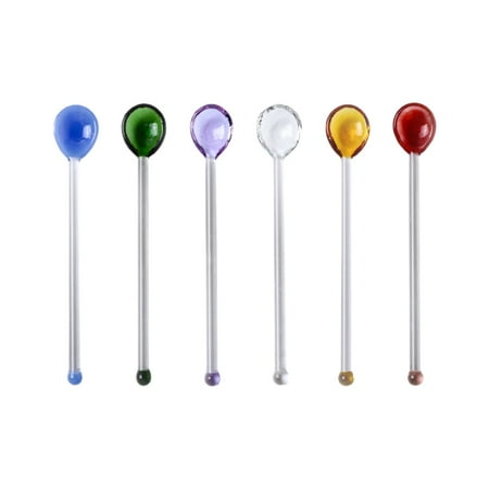 

6Pcs Swizzle Sticks Professional Household Bar Swizzle Sticks (Assorted Color)