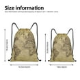thumbnail image 4 of Easygdp Vintage World Map Drawstring Backpack, Beach Sackpack, Travel Sackpack Lightweight for Sports, Gym, Travel, Swimming - Small, 4 of 9
