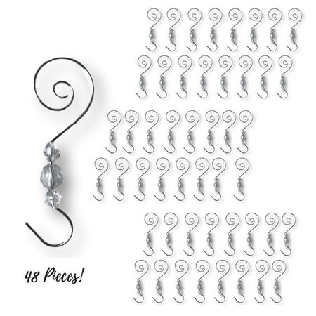 christmas ornament hooks metal wire hanging hook set48 shiny silver chrome ornament - Christmas Ornament Hooks christmas ornament hooks metal wire hanging hook set48 shiny silver chrome ornament - Christmas Ornament Hooks