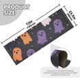 thumbnail image 5 of Yayeee Runner Rug for Bedroom 2'x6' Machine Washable Hallway Non Slip Mat, Orange Halloween Ghosts, 5 of 8