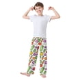 thumbnail image 2 of FORMRS Boys Pajama Pants with Pockets Size 9-10Y Kids Lounge Sleep Bottoms, Vegetables Pattern, 2 of 8