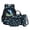 Black-Cool Shark, variant on Kuiaobaty 4 Pcs Backpack and Lunch Box Set for Girls Multi Pockets Daypack with Water Bottle Holder Lightweight Backpack and Pencil Bags Set for School, Giraffe Flower Print