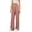Pink, variant on Womens Plaid Wide Leg Pants Drawstring Elastic High Waist Side Pocket Retro Street Casual Trousers Daily Outfits