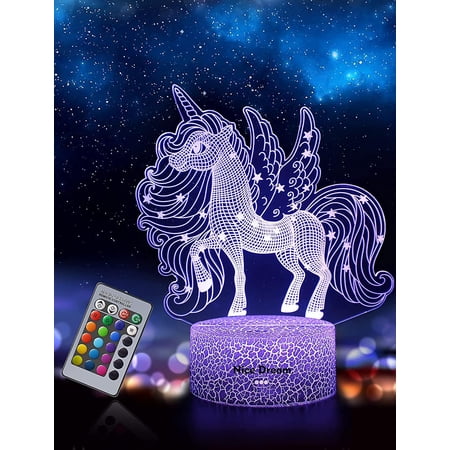 Unicorn Gifts For Girls, Unicorn Night Light For Kids, 16 Color Changing Unicorn Lamp With ...