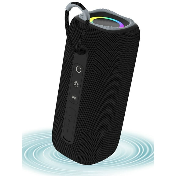Lvelia Portable Bluetooth Speakers,Wireless Speaker with Loud Stereo Sound,Bluetooth 5.3, RGB Lights, Dual Pairing for Home, Outdoor, Party,Gift Ideas