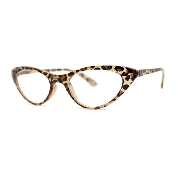 Classic Iconic Fashionable Cat Eye Snug Reading Glasses Tortoise  1.00
