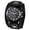 Black, variant on Mens Watches Vintage Punk Hiphop Gothic Wide Genuine Leather Fashion Cuff Round Quartz Wristwatch Big Dial Black Brown