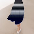 thumbnail image 3 of ameIAEA Women A-Line High Waist Midi Skirt Color Block Ruffle Flowy Skirts 2024 Fall Trendy Skirt, 3 of 6