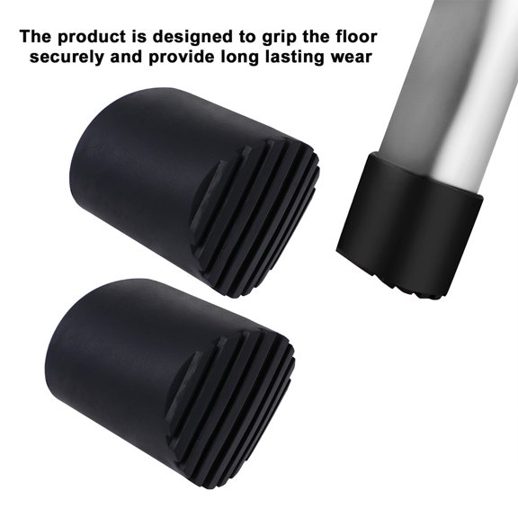 BESTOYARD 4Pcs Rubber Ladder Foot Cover Ladder Leg Cap with Anti Skid Design for Home Use