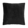 thumbnail image 6 of Mainstays 18" x 18" Rich Black Ruched Fur Decorative Throw Pillow, 6 of 9