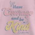 thumbnail image 2 of Girl's Cinderella Be Kind Quote  Graphic Tee Light Pink X Large, 2 of 4