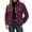 Purple#484, variant on LIIPEE Women Jacket Warm Thickened Solid Color Long Sleeve Turndown Collar Button Coat With Pockets Woman Handsome Casual Daily Party Jackets,Purple,L