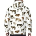 thumbnail image 7 of Salouo Cow Pattern Men's Fall Hoodie Sweatshirt,Sport Hoodie with Pockets for Men Pullover Casual Hooded Sweatshirt-3X-Large, 7 of 7