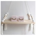 thumbnail image 3 of Ins Style Wall Shelf Child Decorative Shelf Storage & Organization Hanging with Rope and Wooden Board Princess Bedroom, 3 of 5
