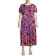 thumbnail image 2 of Terra and Sky Women's Plus Size Tiered Maxi Dress, 2 of 5