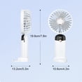 thumbnail image 3 of Naiovety Fan recargable portátil con la ejecución portátil del cuello de la fan potente estupenda larga del PDA del tiempo de trabajo Electrodomésticos, 3 of 5